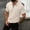 Khaki, variant on FRSASU Men's Henley Shirt Fashion Collar Short Sleeve Dress Shirt with Chest Pockets Summer Casual Pullover Polo Shirts White