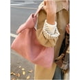 thumbnail image 4 of SPEKSEE Trendy Suede Crescent Shoulder Bag for Women Large Capacity Suede Purses for Work Travel College Tote Handbag, 4 of 10