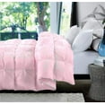 thumbnail image 2 of D.N.G. BEDDINGS 5 Piece Half Piece Pinch Pleated luxury Comforter Set Premium 800 Thread Count 100% Egyptian Cotton Super Soft (Super King Size Light Pink Color), 2 of 3