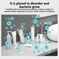 thumbnail image 3 of Decodeary Toothbrush Holder Electric Tooth Brush Stand Wall Mounted Dispenser Accessory White, 3 of 6