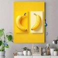 thumbnail image 4 of Qisvanset Toile Murale Banane Jaune 23,62 X 15,75 Pouces, 4 of 8