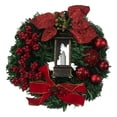 thumbnail image 2 of Xihbxyly Guirnalda Navideña con Velas, Decoración Festiva para Ventanas, Detalles Dorados Brillantes, Adornos Rojos y Dorados, para Uso En Interiores y Exteriores, Decoración para Fiestas Navideñas,, 2 of 4