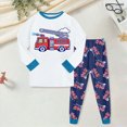 thumbnail image 2 of masbird Boys Girls Pajamas 2Piece Toddler Kids Pjs Sets Cotton Toddler Clothes Fall Winter Sleepwears 6-12 Months 12-24 Months 2t 3t 4t 5t 6t 7t 8t 9t Children(White,7-8 Y), 2 of 6