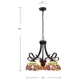 thumbnail image 5 of CHLOE Lighting SERENITY Victorian Tiffany-Style Dark Bronze 5 Light Large Chandelier 25" Wide, 5 of 5
