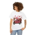 thumbnail image 3 of Unisex Valentines Day Tshirt, Hearts and floral print Tshirt, 3 of 4