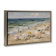 thumbnail image 2 of Stupell Industries Modern Impressionist Summer Beach Day Brown Floating Frame Canvas Art, 31 x 21, by Jacky Ngan, 2 of 8