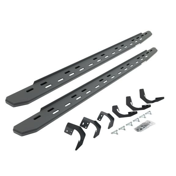 Go Rhino 69629980SPC RB30 Slim Line Running Boards with Mounting Bracket Kit For Ram 15-18 1500, Ram 19-23 1500 Classic (Extended Cab Pickup)