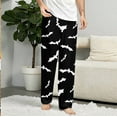 thumbnail image 2 of Halloween Pajama Pants for Women Men Couples Halloweens Pjs Pants Unisex Ghost Bat Pumpkin Pajama Bottom Sleepwear for Halloween Costume Party, 2 of 7