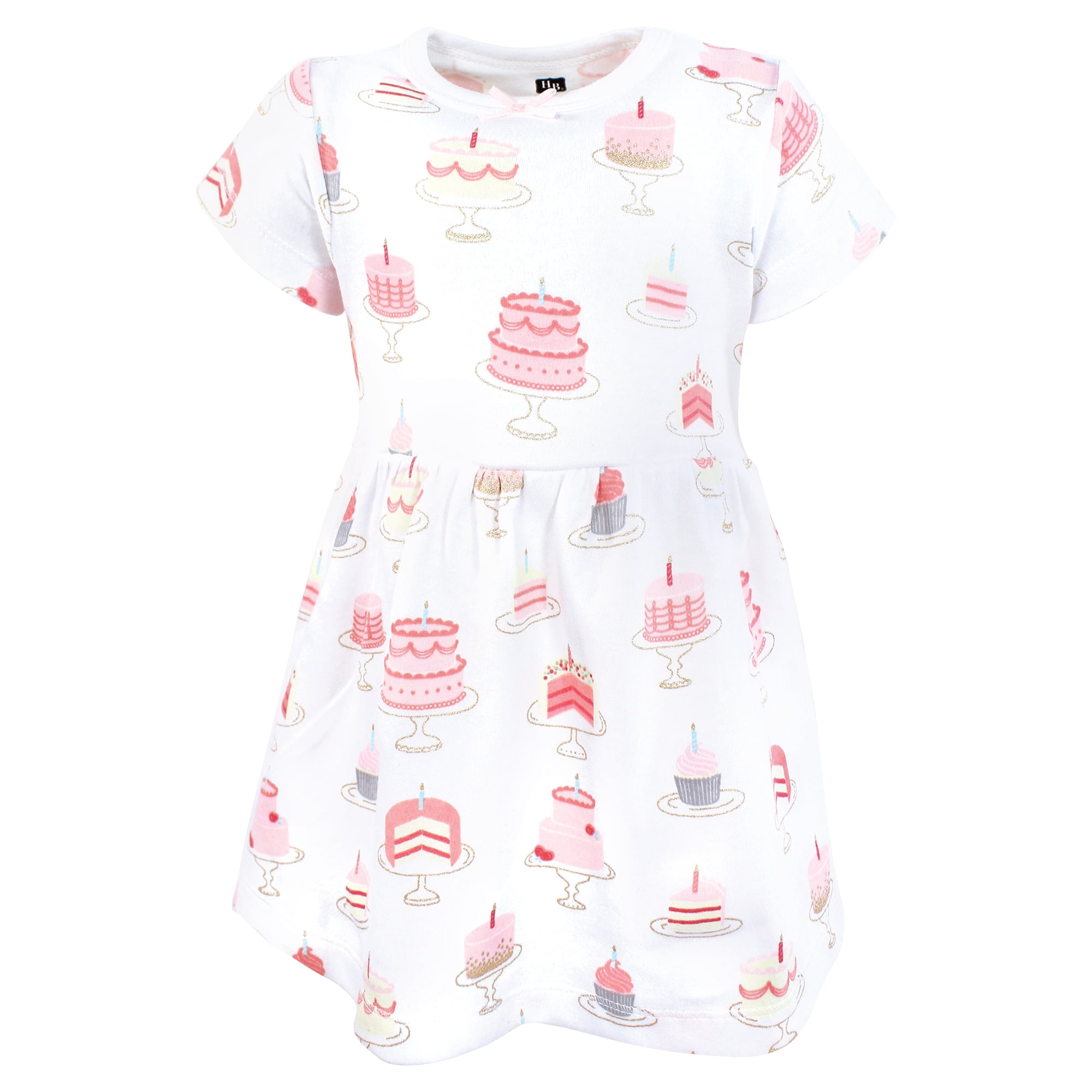 Hudson Baby Girls Cotton Dresses, Birthday Cake, 3-6 Months