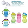 thumbnail image 3 of Nuby (3 Packs) 6 Count Super Spout No Spill Replacement Spouts, Clear 2 Count (Pack of 3), 3 of 4