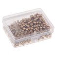 thumbnail image 4 of KLKCMS 400 Piece Color Beads Head Push Pins Office Drawing Pins Gold, 4 of 9