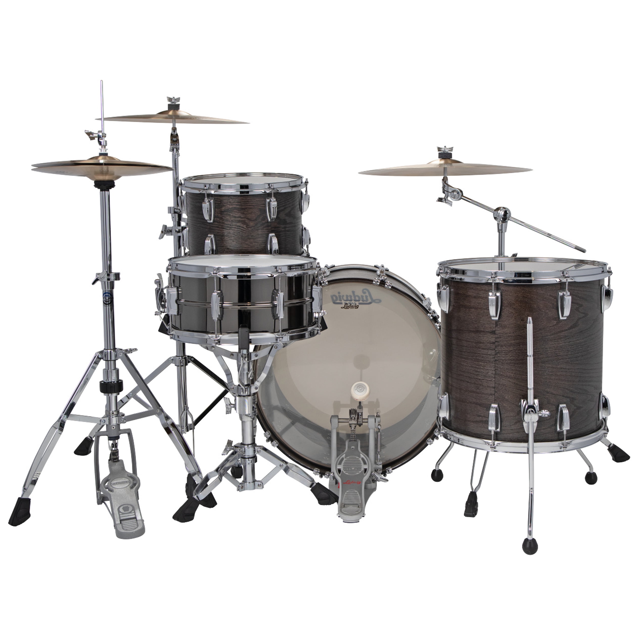 Ludwig Classic Oak 3-Piece Fab Shell Pack With 22" Bass Drum Smoke