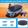 thumbnail image 4 of Paraguas del coche Cubierta de la sombrilla Tienda de campaña Tela Oxford 4 * 2,1 m Azul marino Universal （Plata） Rojo Verde, 4 of 5