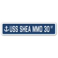thumbnail image 1 of SignMission SSN-Shea Mmd 30 4 x 18 in. A-16 Street Sign - USS Shea Mmd 30, 1 of 1