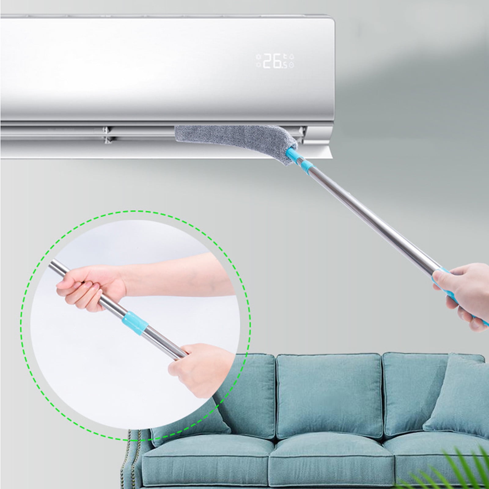 Retractable Cleaner, Microfiber Hand Duster, Under Fridge & Appliance  Duster,Cleaning Tools For Home Bedroom Kitchen 