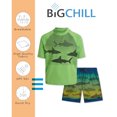 thumbnail image 2 of Big Chill Boys Rash Guard Swim Set - Short Sleeve Rash Guard Swim Shirt & Swim Trunks (6-14), 2 of 7