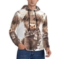 thumbnail image 2 of Salouo C Pattern Men's Fall Hoodie Sweatshirt,Sport Hoodie with Pockets for Men Pullover Casual Hooded Sweatshirt-3X-Large, 2 of 7