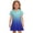 Blue(Gradient), variant on CCRFTGI Polo Dress for Kids Girls Size 10-12 Back To School Short Sleeve School Uniform Cute Gradient Pleated Flare Skater Polo Dresses Summer Button-Down Collar Pique Polo Dress Navy 3-4 Years