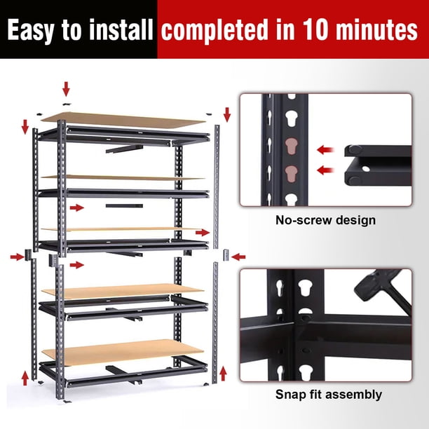 ZEUKMXOO Garage Storage Shelving, 40