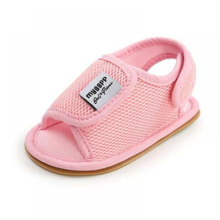 

Baby Girl Boy Unisex Soft Bottom Anti-slip Shoes Sandals Flat with