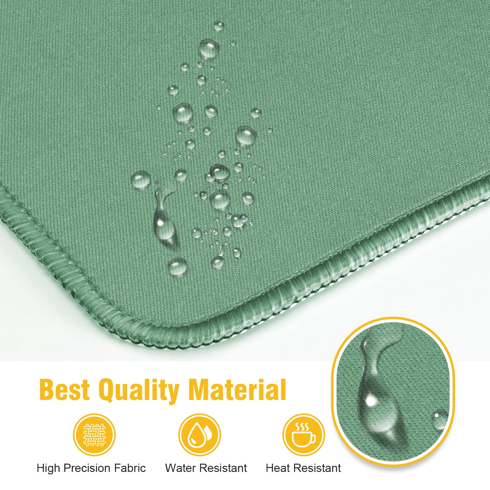 Minimalist Desk Mat, Large Mouse Pad with Non-Slip Base, Office Desk Accessories, 35.4"x15.7" Green