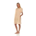 thumbnail image 2 of Lati Fashion Women Short Sleeve Nightgown Zipper Front, Regular and Plus Size, 2 of 4