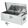 thumbnail image 1 of Aluminum Truck Tool Box with Sliding Shelf, 48"/30" Heavy-Duty Weatherproof Storage Chest for Pickup Trucks & Trailers, Lockable with Reinforced Handles, 1 of 7