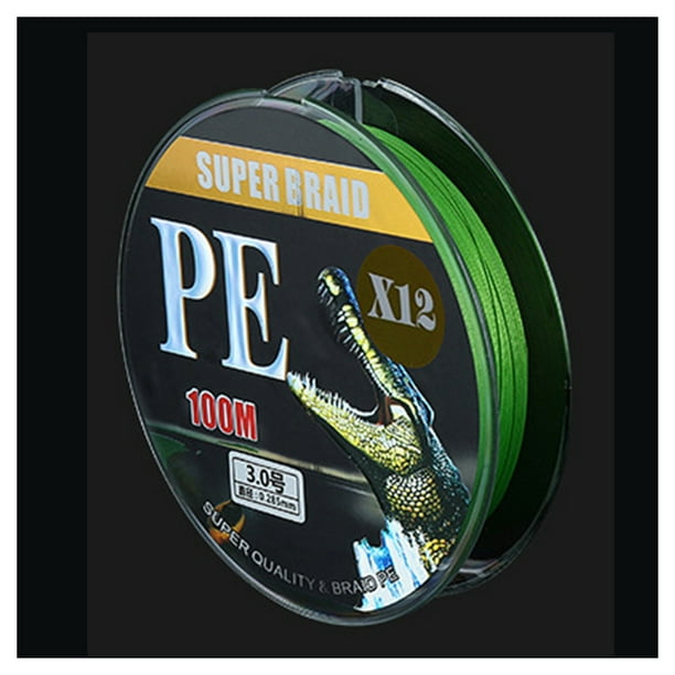 Hightensile Braided Fishing Line Cuts Water Quickly Wear Out for Saltwater & Freshwater