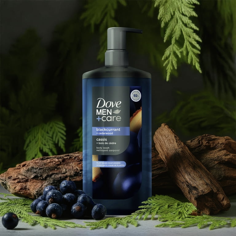 Dove Men+Care Moisturizing Body Wash, Blackcurrant and Cedar, 26