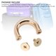 thumbnail image 3 of Anillos U, 10 Juegos De Metal Con Conector De Bolso De Hebilla Con Tornillos De Ph Fuertes Establo Duraderos Para Manualidades De Cuero, 3 of 7