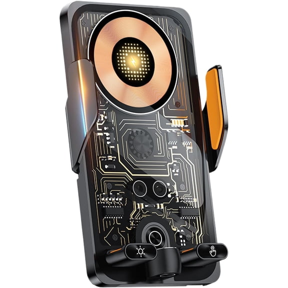 Automatic Wireless Charger, Vent Mount Auto-Clamping Cordless Car Charger Mount, 11.8x6.9x4.6cm