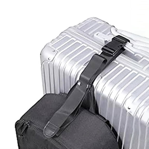 FOMIYES Adjustable Luggage Connector Straps Set, Lightweight Nylon for Secure Suitcase Organization and Travel Convenience