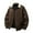 Coffee, variant on Men's Jackets Big and Tall 4X Solid Color Long Sleeved Lapel Casual Fashion Workwear Jacket