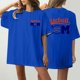 thumbnail image 4 of Camiseta de Cuello Redondo Impresa Delantera Y Trasera de Béisbol de las Mujeres de Verano, Camisetas Cortas Casuales Ligeras para las Mujeres, 4 of 5