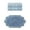 Blue, variant on Home Weavers Allure Cotton Bath Towel & Bath Rug Set, Super Absorbent, Non-Slip, Machine Washable, 3-Piece, Yellow