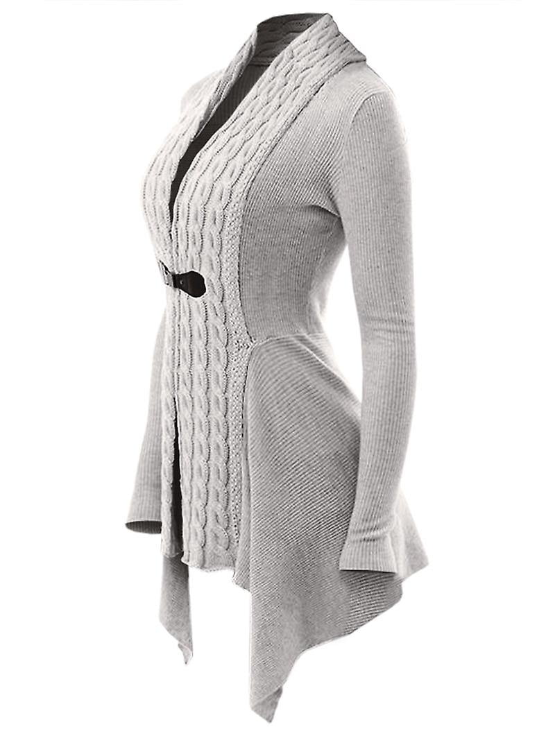 long asymmetrical cardigan sweater