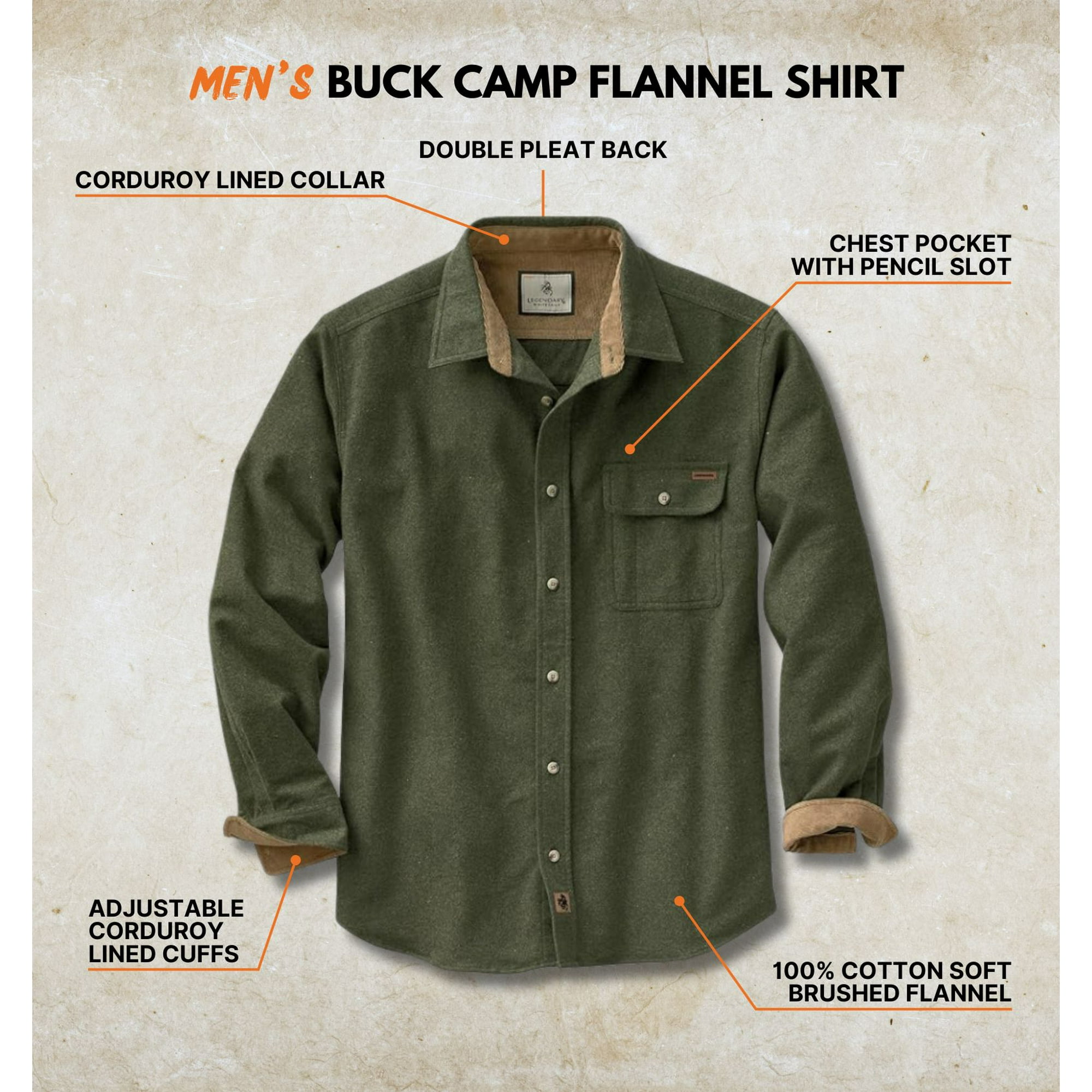 Men’s Buck Camp Flannel Shirt