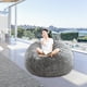 thumbnail image 5 of Bolsa de Frijoles Perezosos Cubierta de Sofá Relajación Durable con Cremallera Asiento para Pieles para Durmiendo para Sala de Muebles P Gris claro Macarena Funda de sofá, 5 of 8
