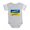 Heather Gray, variant on CafePress - We Stand With Ukraine - Cute Infant Baby Football Bodysuit