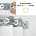 thumbnail image 2 of Flowerbed Cabin No Hooks Shower Curtain with Snap-in Liner Watercolor Spring Field Colored Floral Shower Curtains for Bathroom, Waterproof, Easy Install, Washable 60"x72", 2 of 9