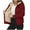 Wine, variant on Hoodie for Women, Trendy Christmas Printed Fleece Sweatshirt Winter Clothing Essentials Hoodie Casual Outerwear Zip Up Winter Coats