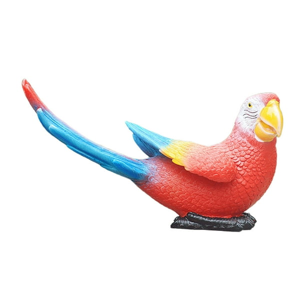 1 pieza de escultura de loro, decoración de paisaje, figura en miniatura hecha a mano, creativa Dejo un