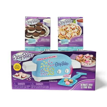 Easy-Bake Ultimate Oven Baking Set 2 Mixes Varieties Bundle Pizza and Whoopie Cookies