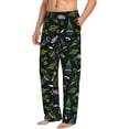thumbnail image 2 of Haiem Space Rockets Men's Pajama Pants Ultra Lightweight Pjs Bottoms Sleepwear Bottom Pants with Pocket Drawstring-Small, 2 of 9