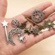 thumbnail image 3 of Paquete de 76 colgantes SSuperp vintage de plata forma estrella luna sol, 3 of 4