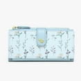 thumbnail image 2 of Huanglei Floral Women's Long Wallet Slim Card Holder Purse With Stylish Tri Fold Design For Daily Use, 2 of 4