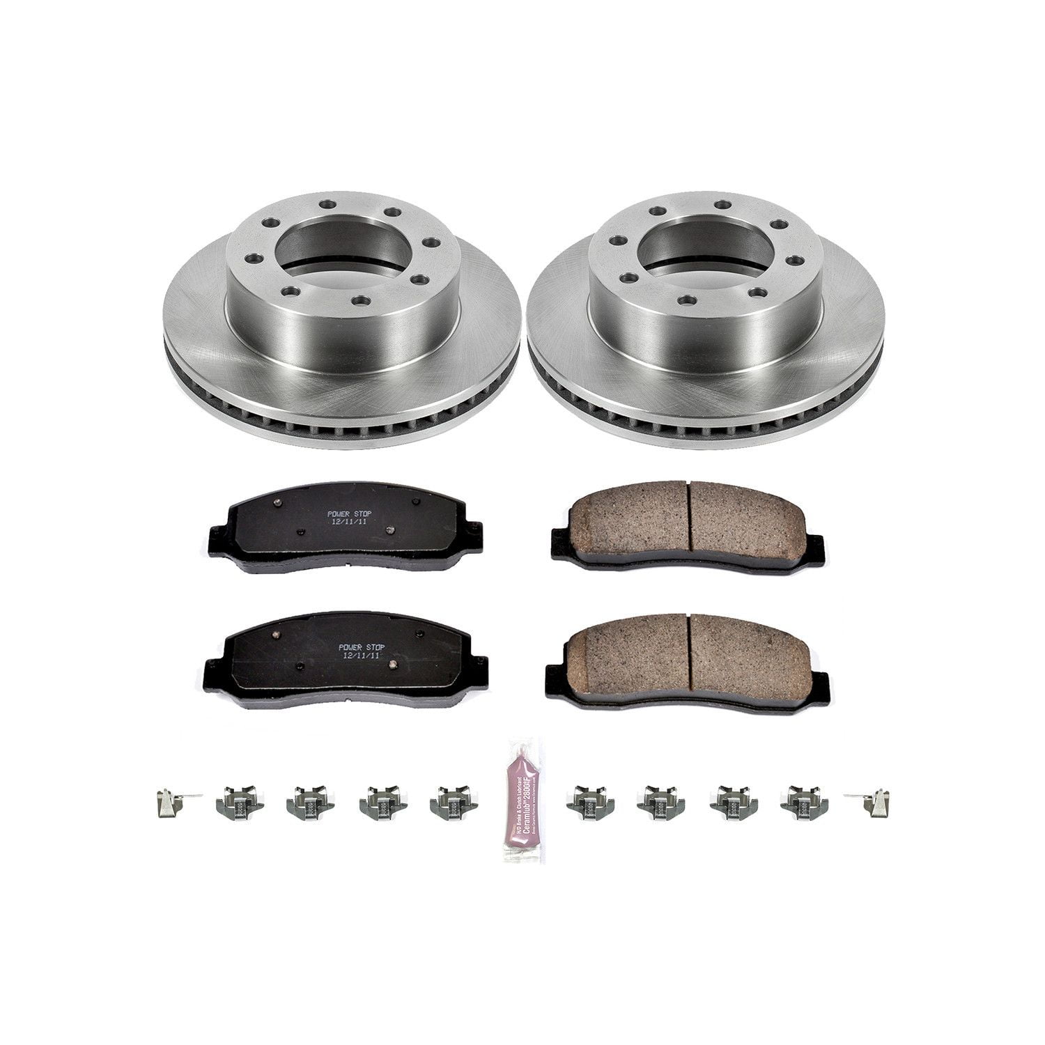 Power Stop Front Stock Replacement Brake Pad and Rotor Kit KOE5412