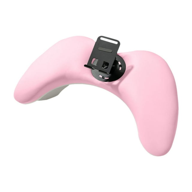 Bunblic Repose-Ongles Accoudoir Repose-Ongles Coussin Antidérapant avec Support de Téléphone Ajustable pour Salon Maison Accoudoir en U Coussin de Main Rose