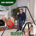 thumbnail image 2 of Acorn Adventures Toddler Swing Seat – Baby Bucket Swing for Outdoor Backyard & Porch, Adjustable Ropes, Easy Install, Weather-Resistant HDPE - Red, 2 of 7
