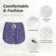 thumbnail image 4 of Balery Lavender Flowers Pattern Women's Running Shorts with Liner 2 Pockets Elastic Workout Athletic Gym Yoga Shorts-Small, 4 of 7